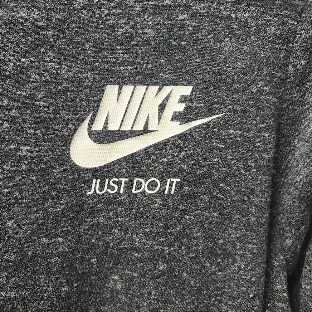 Nike Sportswear Gym Vintage Mini Dress Womens Large Just Do It Heathered Gray